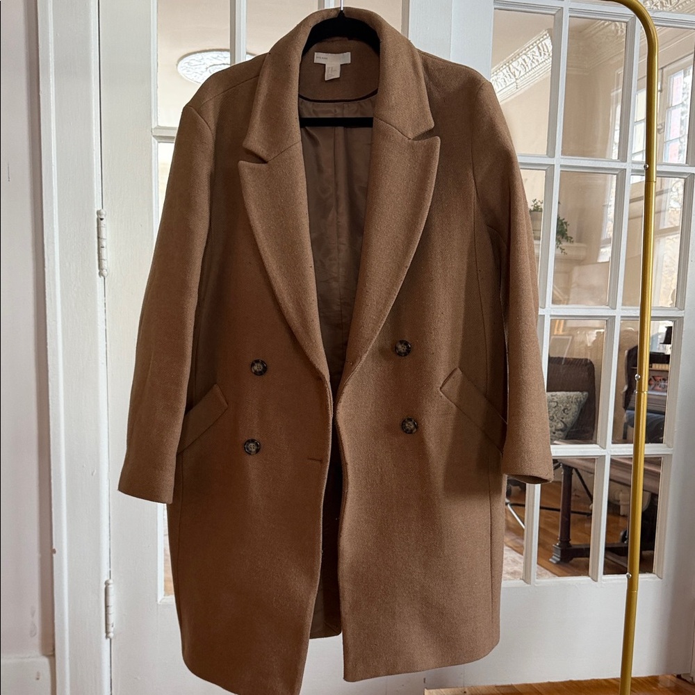 H&M Classic Brown Women's Pea Coat